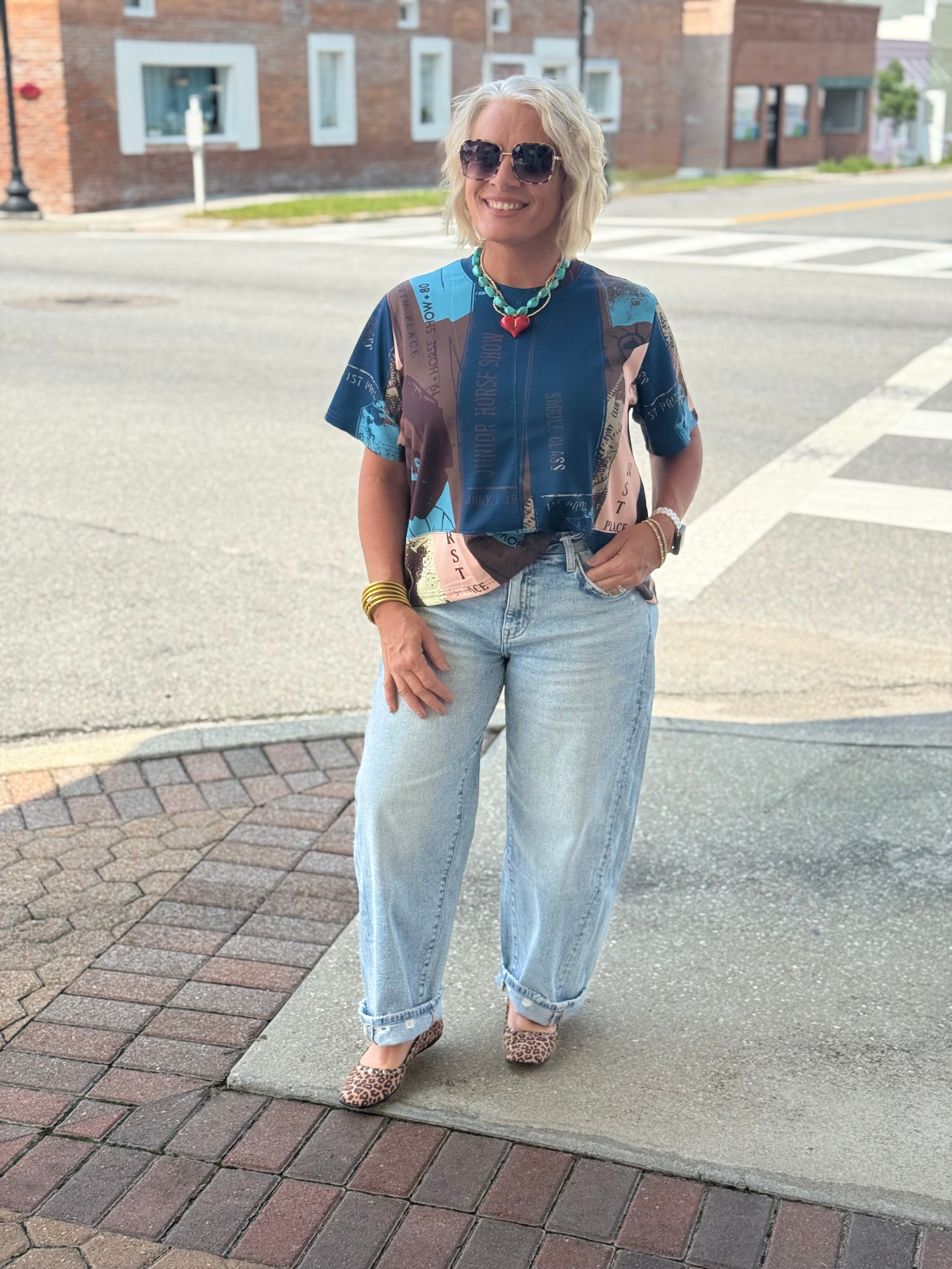 Blue Ribbon Club Top