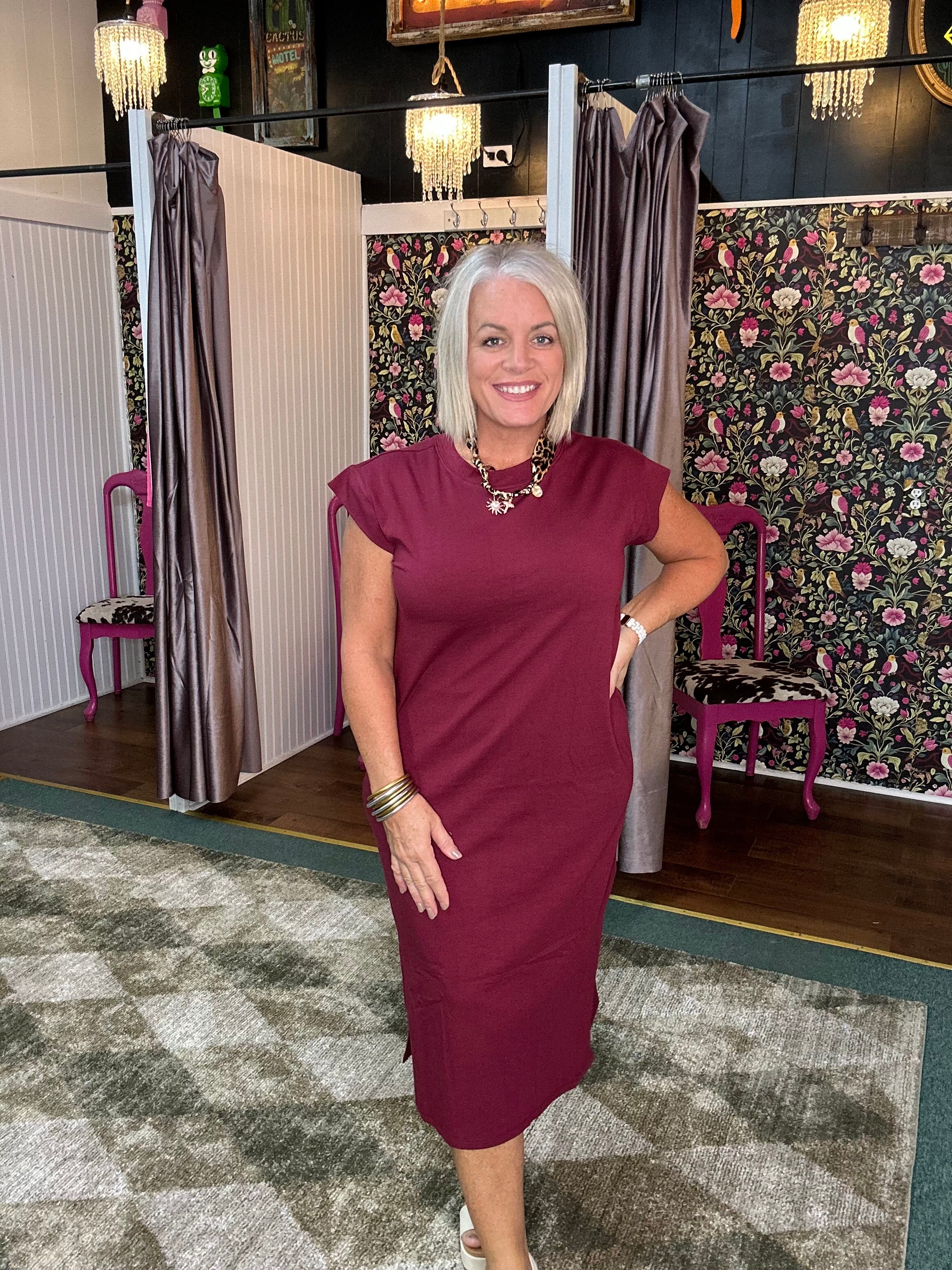 GARNET TSHIRT DRESS