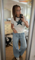 Star Graphic Crew Neck T-Shirt