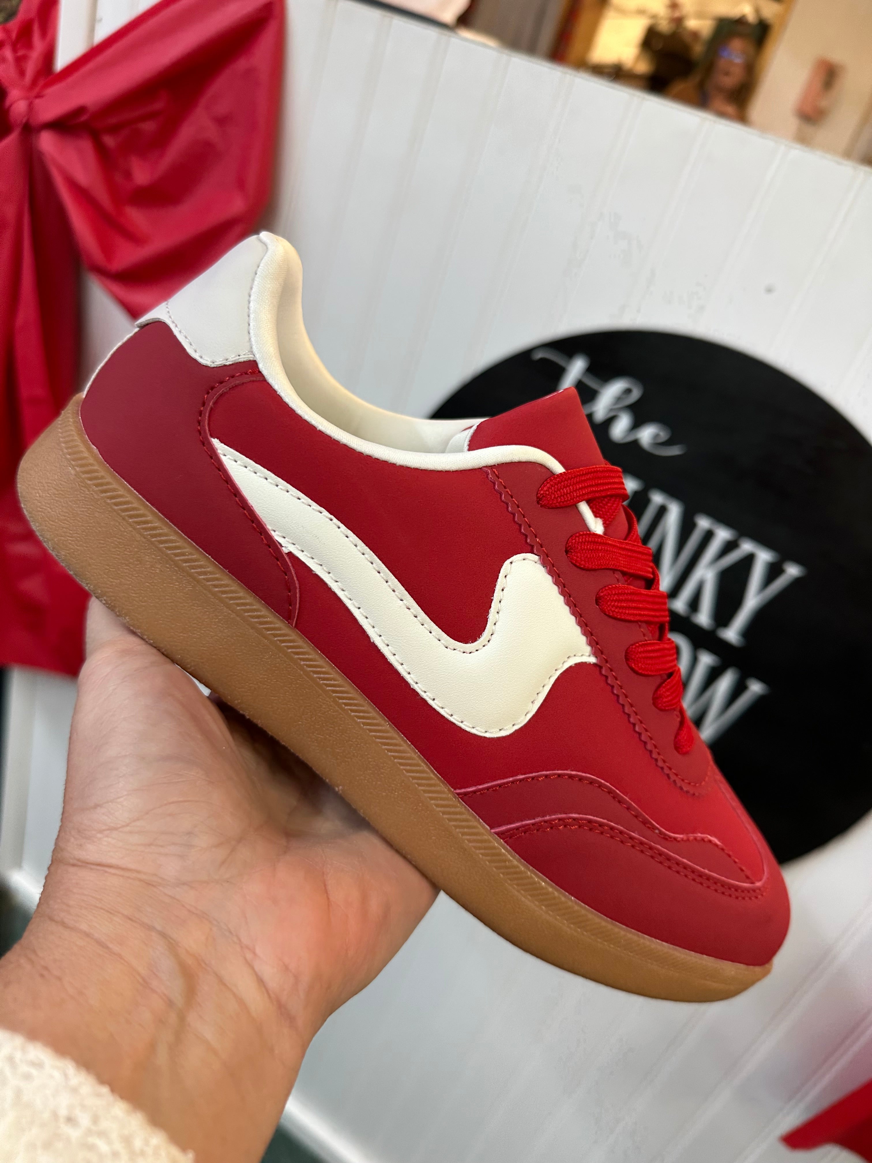 Retro Red Hot Sneaker