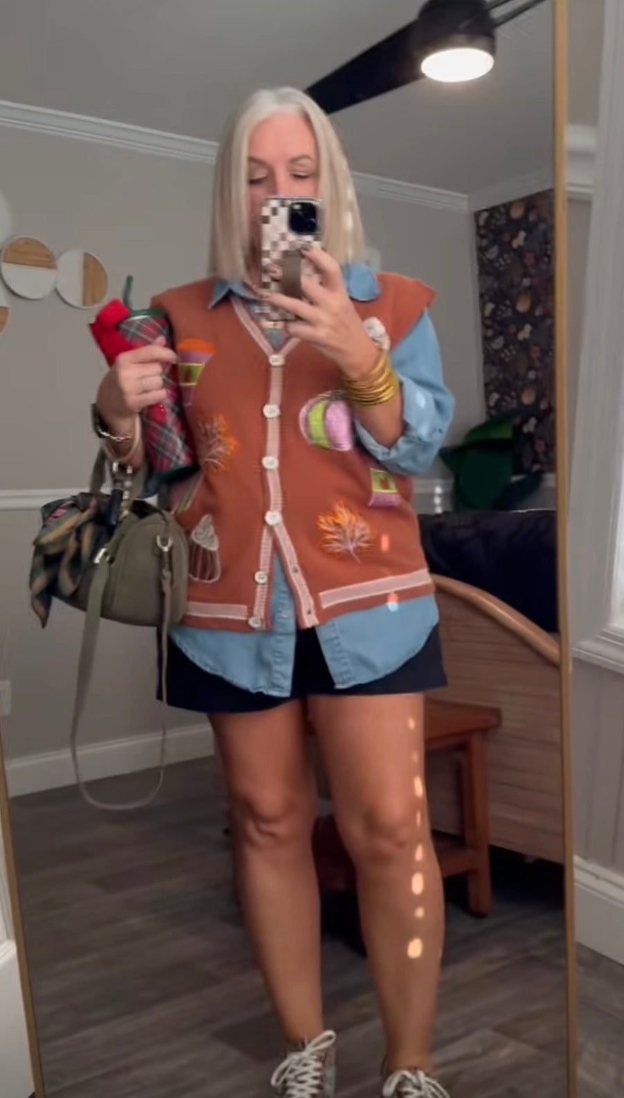 Clearance SPARKLING FALL SWEATER VEST