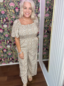 Cropped floral Jumpsuit
