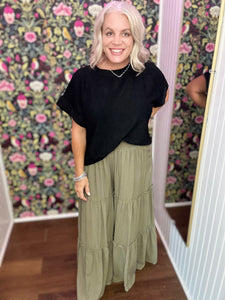 OLIVE  Tiered Wide Leg Pants