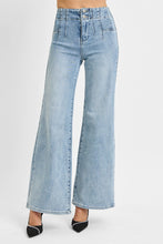 Load image into Gallery viewer, Risen High Rise Wide Front &amp; Back Dart Waist Jeans
