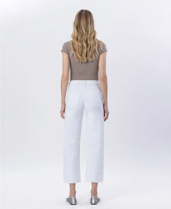 Vervet High Rise Raw Hem Barrel Jeans