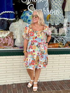 Boho vibes tiered mini dress