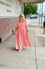 Load image into Gallery viewer, Border Print Maxi Dress IN PINK FLORAL
