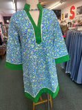 Meadow Blue and Green Line Blue Dress