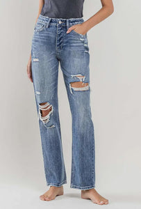 FLYING MONKEY VINTAGE SLIM STRAIGHT LEG JEANS