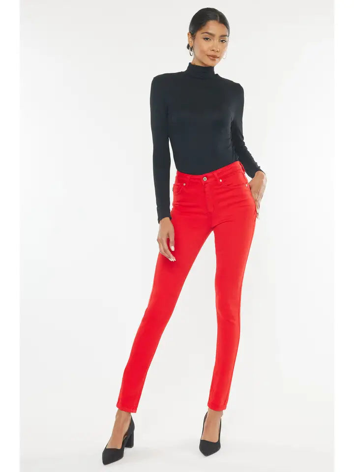 KanCan True Red High Rise Skinny Jeans