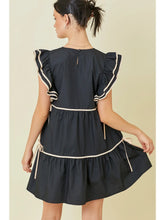 Load image into Gallery viewer, Double Ruffle Sleeve Mini Dress
