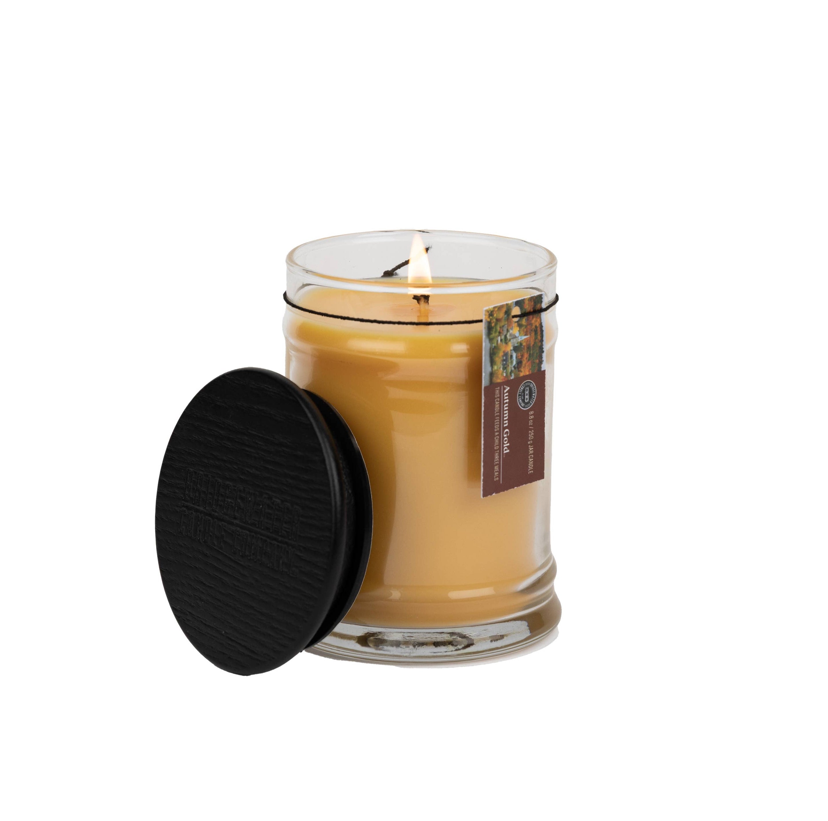 Clearance Autumn Gold  8oz Jar Candle