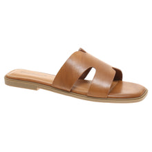 Load image into Gallery viewer, Pierre Dumas New Tan cutout sandals
