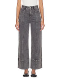 Artemis Vintage High Rise Tummy Control Grey Wash Palazzo Jeans