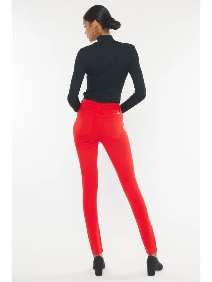 KanCan True Red High Rise Skinny Jeans
