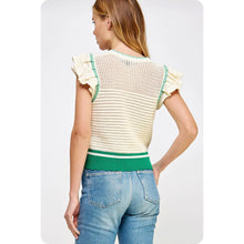 Load image into Gallery viewer, Crochet Open Weave Knit Top
