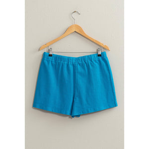 CLEARANCE DRAWSTRING SHORTS IN BLUE