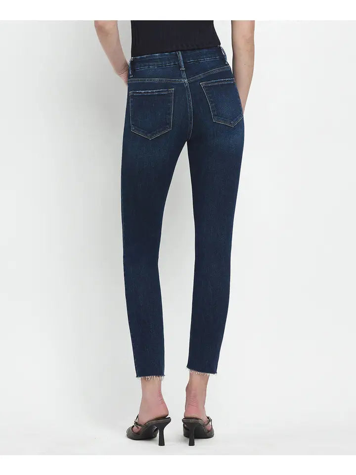 Vervet High Rise Seamless Waistband Crop Skinny Jeans