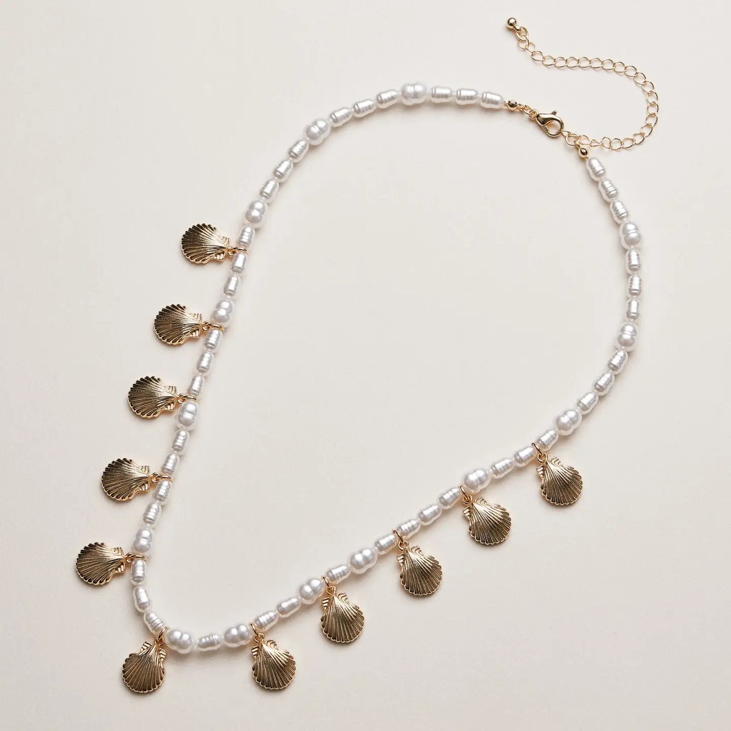 Pearl Shell Charm Necklace
