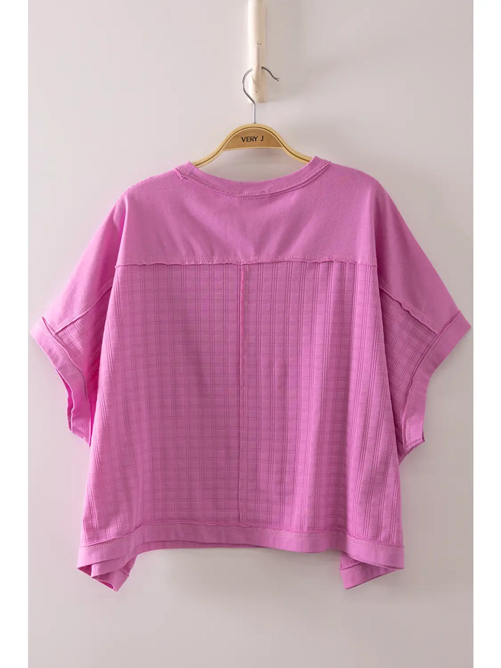 ORCHID Dolman Sleeve Textured Knit Casual Top