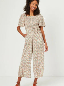Cropped floral Jumpsuit