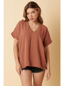 COPPER Dolman Sleeve Woven Top