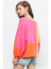 Load image into Gallery viewer, LONG Sleeve Pullover Color Block Sweater
