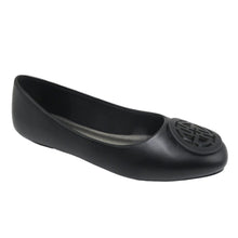 Load image into Gallery viewer, Pierre Dumas Moni MEDALLION FLAT IN BLACK
