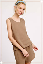Load image into Gallery viewer, Clearance Comfy Lightweight Relaxed Fit Gauze Casual Set in Mocha
