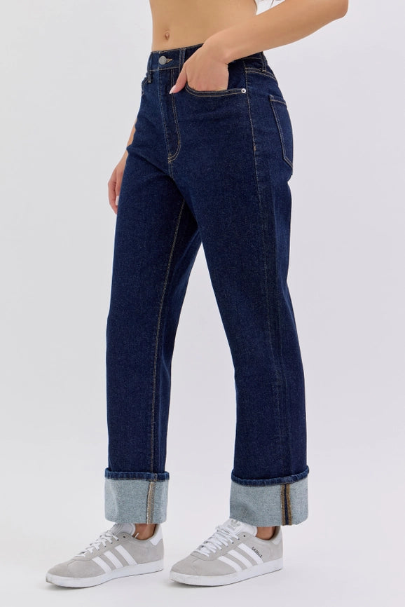 Cello Super High Rise Dad Jean with Cuff