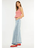 KAN CAN Mid Rise Colorblock Wide LEG JEANS