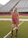 Vintage Orange Tailgate Romper