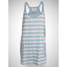 Load image into Gallery viewer, STRIPED ICE BLUE DRESS ROMPER
