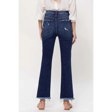 Load image into Gallery viewer, High Rise Distressed Hem Kick Flare Jeans VERVET BY FLYING MONKEY
