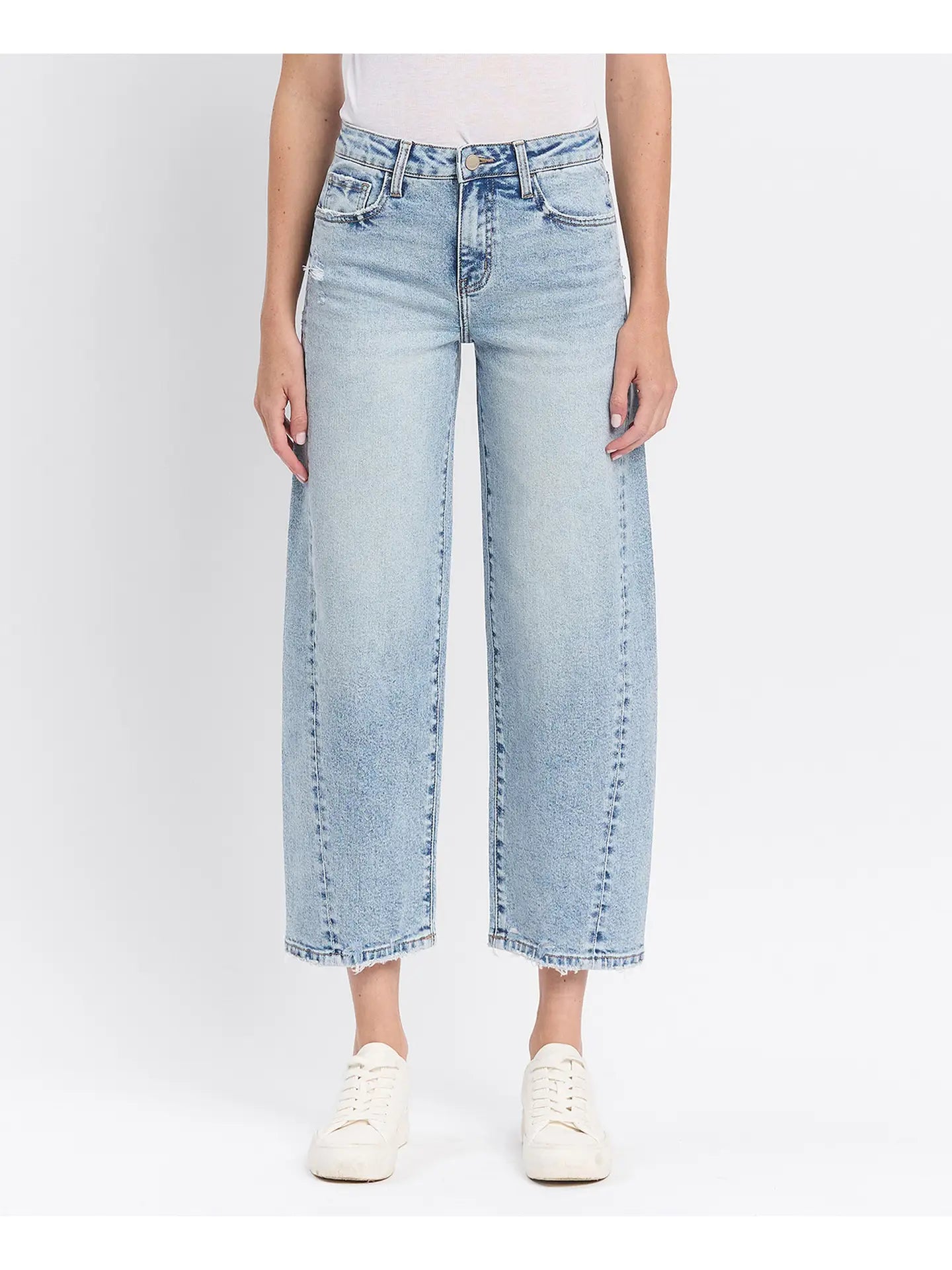 Lovervet High Rise Twist Barrel Jeans