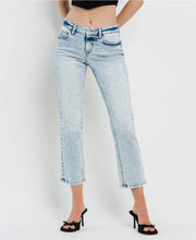 Load image into Gallery viewer, Clearance LOVERVET Mid Rise Crop Regular Straight Jeans
