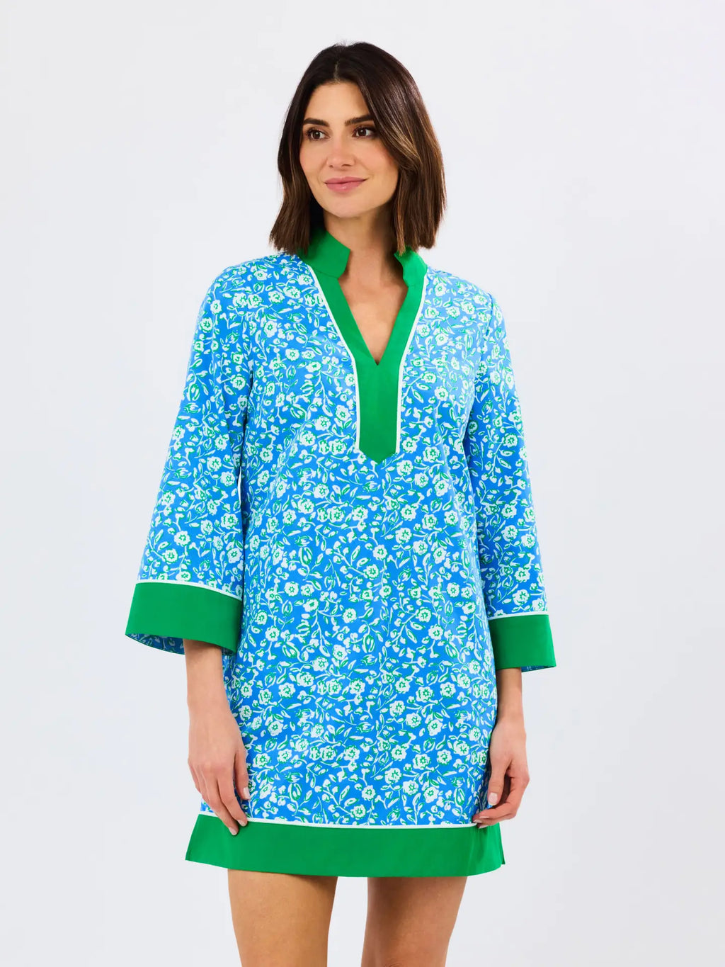 Meadow Blue and Green Line Blue Dress