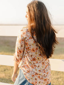 FALL FLOWERS TOP