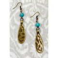 Single Bead Fish Hook Earrings