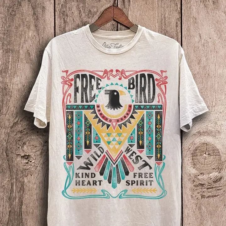 Free Bird Thunderbird Graphic Top