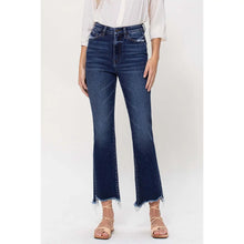 Load image into Gallery viewer, High Rise Distressed Hem Kick Flare Jeans VERVET BY FLYING MONKEY
