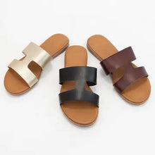 Load image into Gallery viewer, Cut out Sandal in Black
