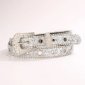 1 in Fashionable Sequin Belt with Rhinestone Buckle
