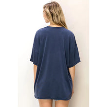 Load image into Gallery viewer, Oversized Crew Neck T-Shirt IN DARK NIGHT
