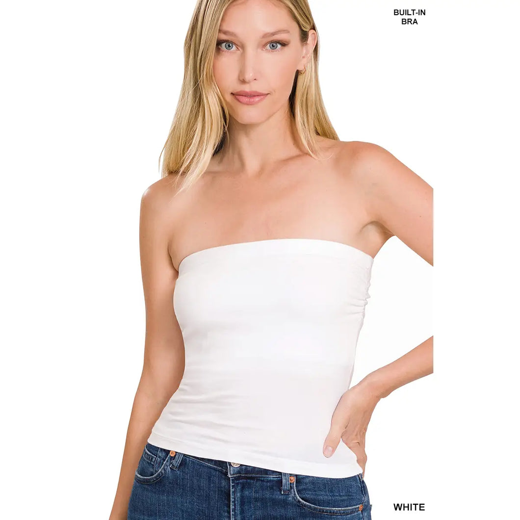 Tube top with Built-in Bra Top