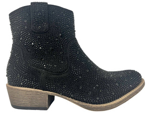 Clearance Very G Womens Casual Bling Boot in Black